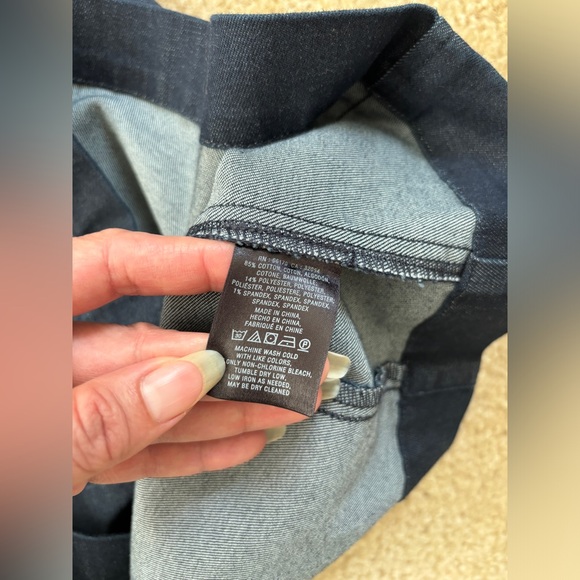 Anthropologie Holding Horses Dress Women's Petite 6 Denim Clara Tie Waist Mini - Picture 7 of 7